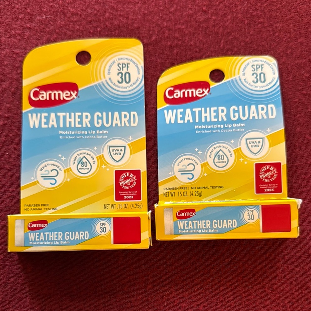 Brand New Carmex Weather Guard Lip Balm SPF 30